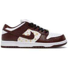 [OG버전] 슈프림 x 나이키 SB 덩크 로우 OG QS 화이트 브라운 DH3228-103
