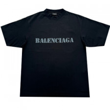 [BF셀러] 발렌시아가 스텐실 타입 미디엄 핏 반팔 티셔츠 BALENCIAGA