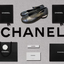 [CHANEL] 샤넬 여성신상 신발 발레리노 빈티지 블랙 플랫슈즈 팬더샵