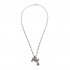 [여성] Chrome hearts 신상 체인링 크롬하츠 패션 빈티지 목걸이 핑크