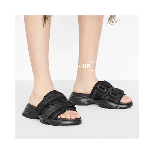 [샌들/슬리퍼] DIOR SHOES 팬더샵슈즈 패션샌들 디올빈티지 해변검정슬리퍼