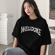 [커플티] WE11DONE 남여공용 신상웰던 켈렉션 라운드 패션반팔티셔츠